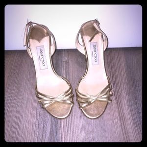 Jimmy Choi Gold Sandals